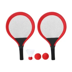Gift Campaign Set 2 racchette con 2 palline coordinate e volano per esterni></noscript> Giochi E Passatempo