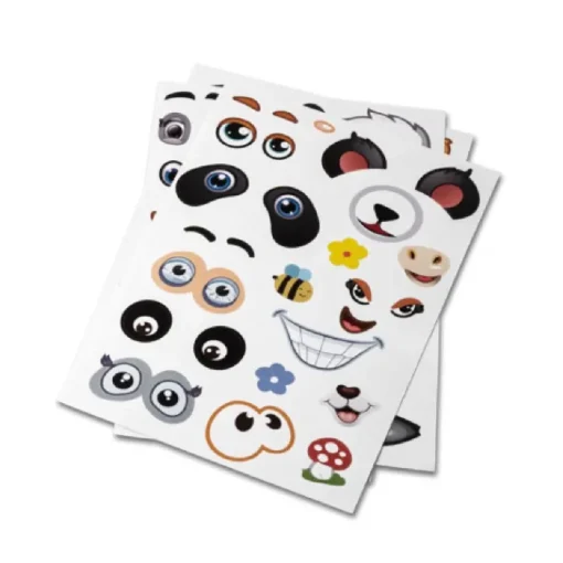 Gift Campaign Set adesivi in tre fogli 60 sticker soggetti animali Strickers> Giochi E Passatempo