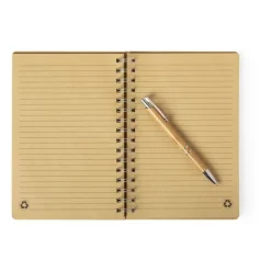 Gift Campaign Set block notes e penna in bambù in confezione Regalo Bambù></noscript> Taccuini Con Penna|Taccuini Ecologici