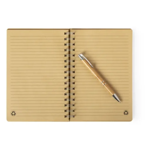 Gift Campaign Set block notes e penna in bambù in confezione Regalo Bambù> Taccuini Con Penna|Taccuini Ecologici