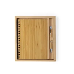 Gift Campaign Set block notes e penna in bambù in confezione Regalo Bambù></noscript> Taccuini Con Penna|Taccuini Ecologici