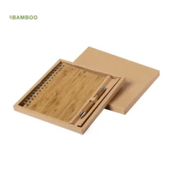 Gift Campaign Set block notes e penna in bambù in confezione Regalo Bambù></noscript> Taccuini Con Penna|Taccuini Ecologici