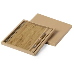 Gift Campaign Set block notes e penna in bambù in confezione Regalo Bambù></noscript> Taccuini Con Penna|Taccuini Ecologici