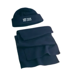 Gift Campaign Set composto da berretto e sciarpa personalizzabili in pile 200g/m2><noscript><img width=
