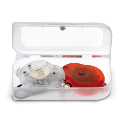 Gift Campaign Set con 2 luci a LED per bicicletta in scatolina con logo> Gadget Per Bicicletta