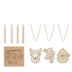 Gift Campaign Set con 4 pastelli e 3 figure natalizie da colorare></noscript> Gadget Natalizi