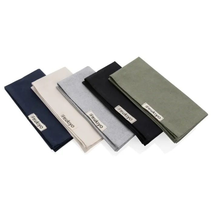 Gift Campaign Set con 4 tovaglioli personalizzati in cotone riciclato Ukiyo> Altri Utensili Da Cucina