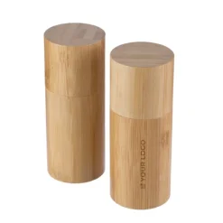 Gift Campaign Set con due macina spezie in bambù e ceramica da incidere></noscript> Altri Utensili Da Cucina