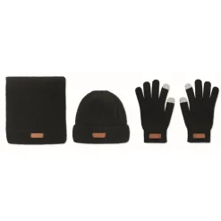 Gift Campaign Set con guanti, sciarpa e zuccotto con etichetta per logo Winter RPET> Sciarpe E Scaldacollo|Guanti