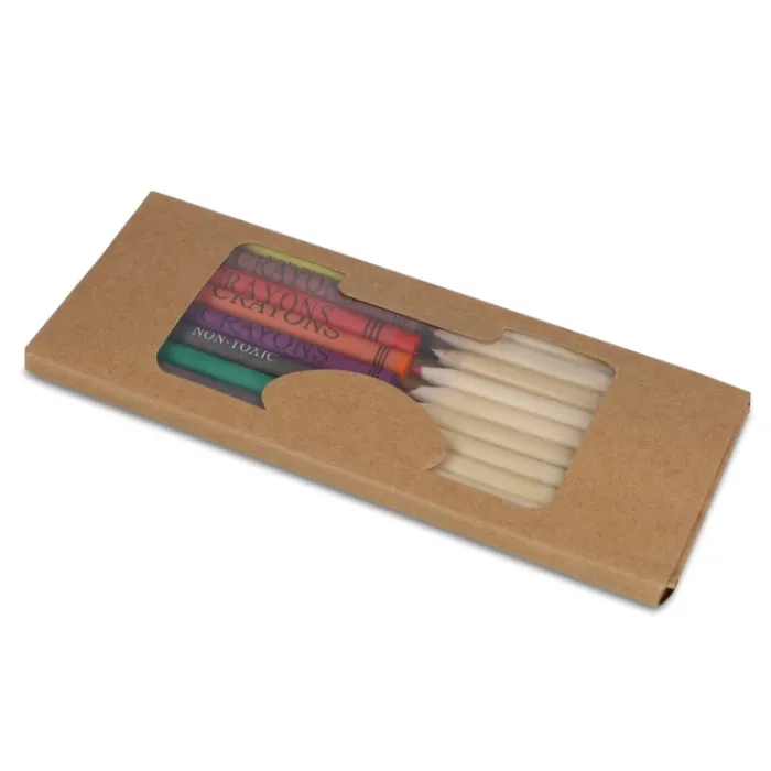 Gift Campaign Set con pastelli e colori a cera in carta kraft promozionale> Matite Colorate