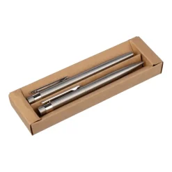 Gift Campaign Set con penna a sfera e roller in acciaio inox con inchiostro blu></noscript> Penne In Metallo