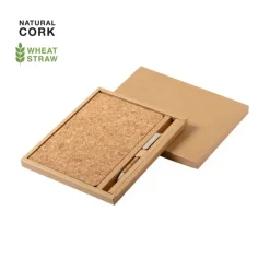 Gift Campaign Set con quaderno coeprtina sughero e penna in scatola regalo Corkstyle><noscript><img width=