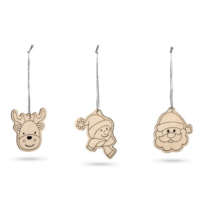 Gift Campaign Set da colorare con 4 matite colorate e 3 disegni natalizi Noel> Gadget Natalizi