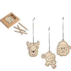 Gift Campaign Set da colorare con 4 matite colorate e 3 disegni natalizi Noel></noscript> Gadget Natalizi