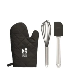 Gift Campaign Set da cucina con guanto da forno personalizzabile, frusta e spatola Cook></noscript> Altri Utensili Da Cucina