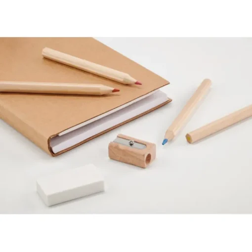 Gift Campaign Set da disegno con logo 60 fogli bianchi colori e accessori Bambino> Gadget Per La Scuola|Matite Colorate