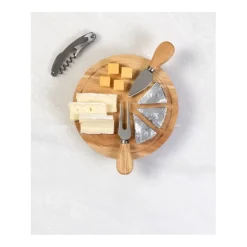 Gift Campaign Set da formaggio con tagliare in legno di pino ed accessori con logo></noscript> Altri Utensili Da Cucina