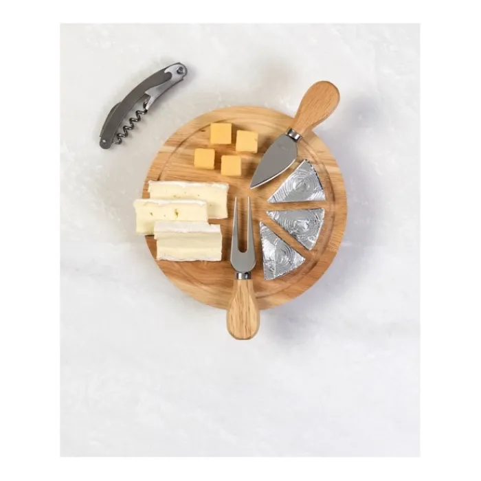 Gift Campaign Set da formaggio con tagliare in legno di pino ed accessori con logo> Altri Utensili Da Cucina