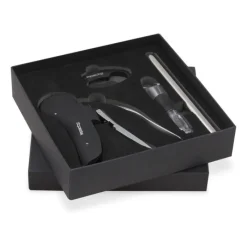 Gift Campaign Set da vino glamour in acciaio inossidabile con 4 accessori in scatola></noscript> Gadget Per Vino