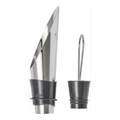 Gift Campaign Set da vino in cofanetto circolare con 4 accessori in acciaio inox> Gadget Per Vino|Cavatappi Personalizzati