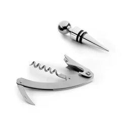Gift Campaign Set da vino in scatola con tappo e cavatappi in zinco></noscript> Gadget Per Vino