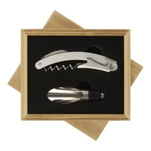 Gift Campaign Set da vino personalizzati con cavatappi e versatore per vino Crianza> Gadget Per Vino