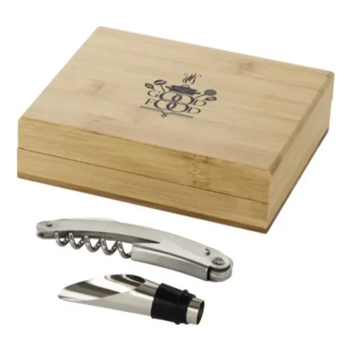 Gift Campaign Set da vino personalizzati con cavatappi e versatore per vino Crianza> Gadget Per Vino