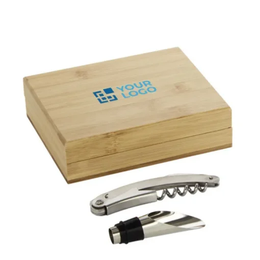 Gift Campaign Set da vino personalizzati con cavatappi e versatore per vino Crianza> Gadget Per Vino