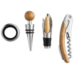 Gift Campaign Set da vino personalizzati con cofanetto di bambù Semillon></noscript> Gadget Per Vino