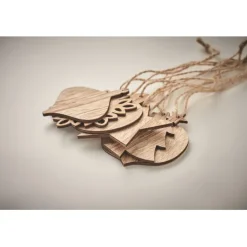 Gift Campaign Set di 6 addobbi natalizi in di faggio da appendere Xmas Tree></noscript> Gadget Natalizi