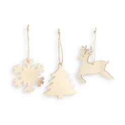 Gift Campaign Set di 3 addobbi natalizi da appendere in compensato Forest></noscript> Gadget Natalizi
