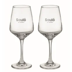 Gift Campaign Set di 2 bicchieri da vino personalizzati in vetro da 400 ml Wine></noscript> Bicchieri Di Vetro Personalizzati