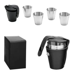 Gift Campaign Set di 4 bicchierini da shot in acciaio 25 ml personalizzabili Snaps></noscript> Altri Utensili Da Cucina
