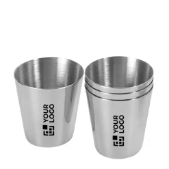 Gift Campaign Set di 4 bicchierini da shot in acciaio 25 ml personalizzabili Snaps></noscript> Altri Utensili Da Cucina