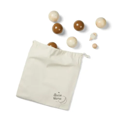 Gift Campaign Set di 6 bocce in legno di pino con boccino in sacchetto> Giochi E Passatempo