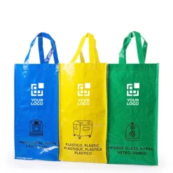 Gift Campaign Set di 3 buste per differenziare la spazzatura 125 g/m2 Recycle><noscript><img width=