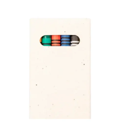 Gift Campaign Set di 6 colori a cera in scatola di cartone con semi di petunia> Matite Colorate