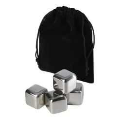 Gift Campaign Set di 4 cubetti di ghiaccio riutilizzabili in acciaio inossidabile> Altri Utensili Da Cucina
