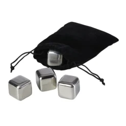 Gift Campaign Set di 4 cubetti di ghiaccio riutilizzabili in acciaio inossidabile> Altri Utensili Da Cucina