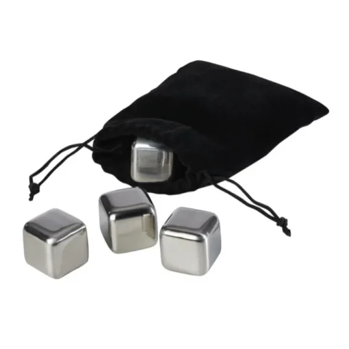 Gift Campaign Set di 4 cubetti di ghiaccio riutilizzabili in acciaio inossidabile> Altri Utensili Da Cucina