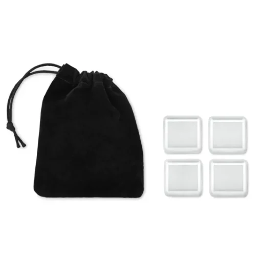 Gift Campaign Set di 4 cubetti di ghiaccio riutilizzabili in metallo con custodia Ice> Altri Utensili Da Cucina