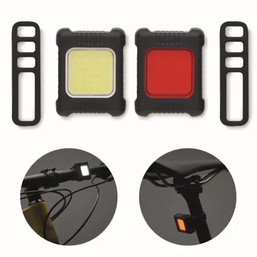 Gift Campaign Set di 2 luci ricaricabili per bici con 3 modalità di illuminazione> Gadget Per Bicicletta