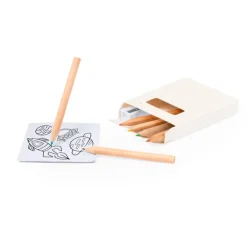 Gift Campaign Set di 6 matite colorate con temperino e disegni in scatola con semi> Matite Colorate