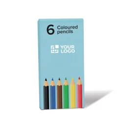 Gift Campaign Set di 6 matite colorate in scatola di cartone personalizzabile> Matite Colorate