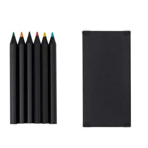Gift Campaign Set di 6 matite colorate in legno in scatola di cartone riciclato> Matite Colorate