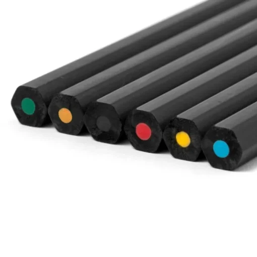 Gift Campaign Set di 6 matite colorate in legno in scatola di cartone riciclato> Matite Colorate