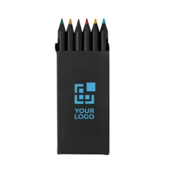 Gift Campaign Set di 6 matite colorate in legno in scatola di cartone riciclato></noscript> Matite Colorate