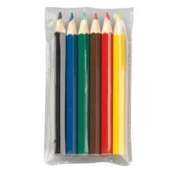Gift Campaign Set di 6 matite colorate in custodia trasparente personalizzabile> Matite Colorate