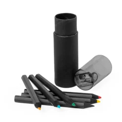 Gift Campaign Set di 6 matite colorate in legno in astuccio con temperamatite> Matite Colorate