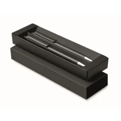 Gift Campaign Set di 2 penne in alluminio riciclato: 1 in grafite e 1 inchiostro blu> Penne In Metallo